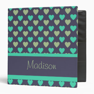 Personalized Heart Patterned Binder