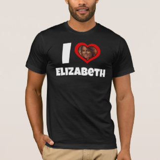 Personalized Heart Photo and girlfriend Name T-Shirt