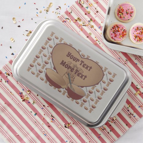 Personalized Heart Retro Kitchen Cooking Cake Pan