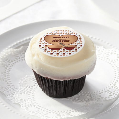 Personalized Heart Retro Kitchen Cooking Edible Frosting Rounds