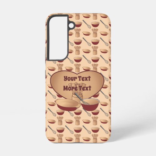 Personalized Heart Retro Kitchen Cooking Samsung Galaxy S22 Case