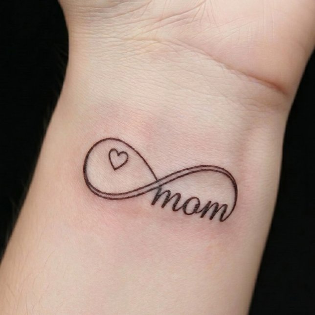 Personalized Heart Script for Moms Custom Infinity Temporary Tattoos (Creator Uploaded)