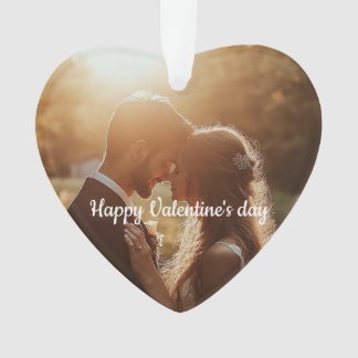Personalized Heart-Shape Valentin Acrylic Ornament