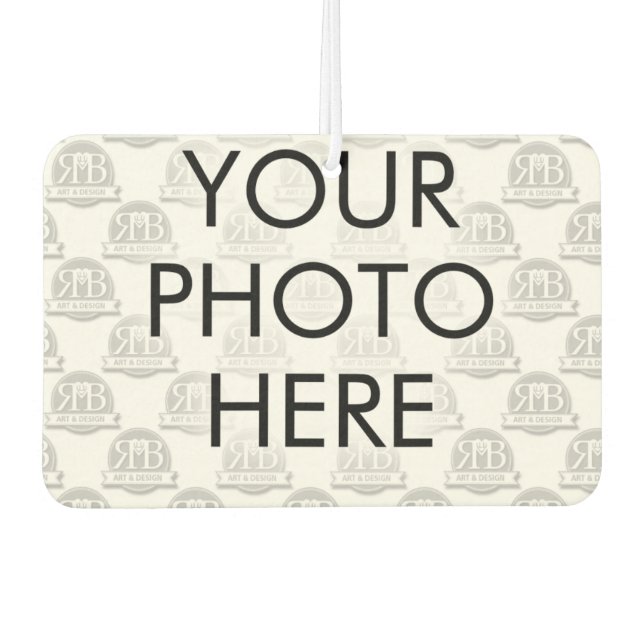 Personalized Heart Shaped Air Freshener (Front)