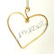 Personalized Heart Shaped Christmas Ornament