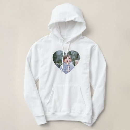 Personalized Heart_Shaped Photo Hoodie
