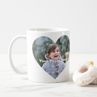 Personalized Heart-Shaped Photo Mug