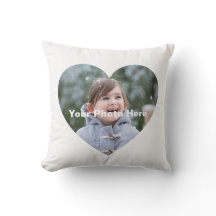 Personalized Heart-Shaped Photo Pillow