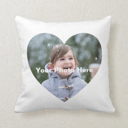 Personalized Heart-Shaped Photo Pillow