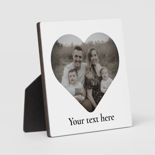 personalized heart template plaque