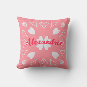 Personalized Heart Throw Pillow