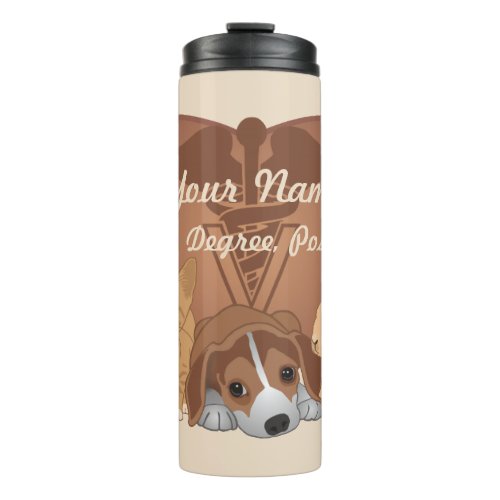 Personalized Heart Veterinary Animals Thermal Tumbler