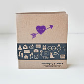Personalized Heart w/Arrow Wedding Binder (Front)
