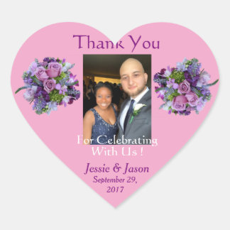 Personalized Heart Wedding Sticker