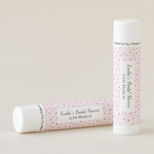 Personalized Hearts Confetti Lip Balm