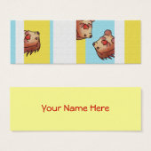 Personalized Hedgehog Book Mark (Front & Back)