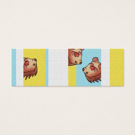 Personalized Hedgehog Book Mark (Front)