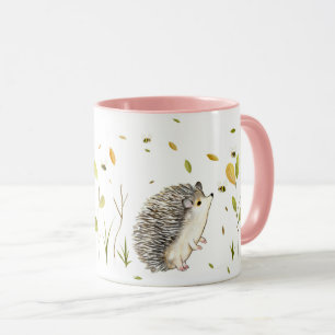 Personalized hedgehog mug