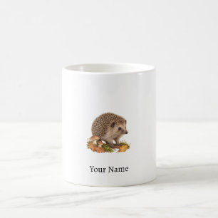 Personalized Hedgehog Name Autumn Gift Coffee Mug