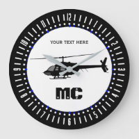 Personalized Helicopter Chopper Silhouette on a