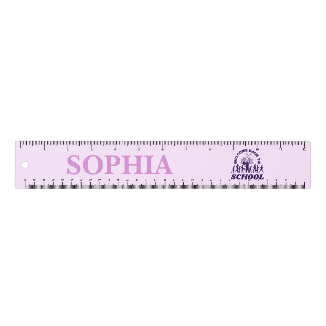 Personalized Hello 8th. Grade Ruler (Front)