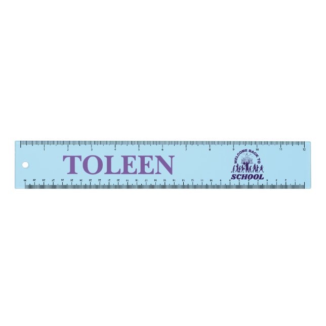 Personalized Hello 8th. Grade Ruler (Front)