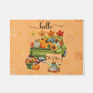 Personalized Hello Fall Doormat