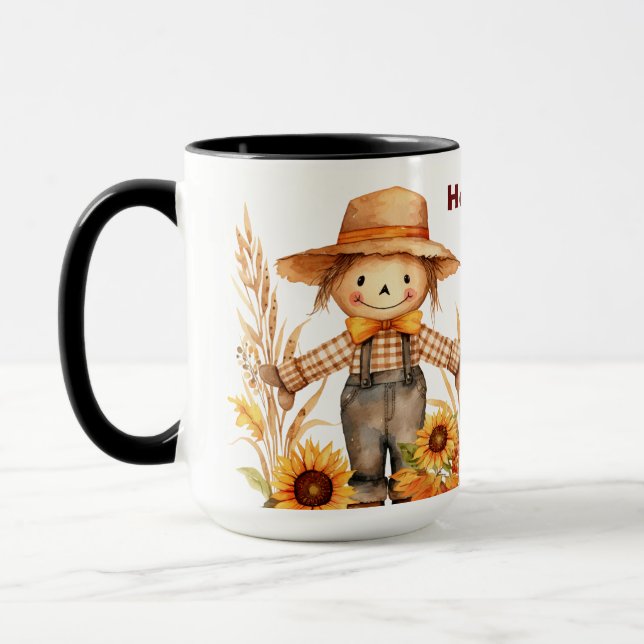 Personalized Hello Fall Ya’All Coffee Cup, Fall  Mug (Left)