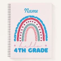 Personalized Hello Fourth Grade