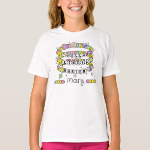 Personalized Hello Kindergarten T-Shirt