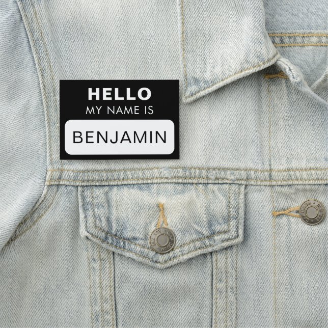 Personalized Hello My Name Tag Custom Name Design (In Situ)