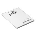 Personalized Hello Notepad | Zazzle
