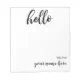 Personalized Hello Notepad | Zazzle