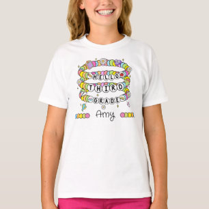 Personalized Hello Third Grade T-Shirt