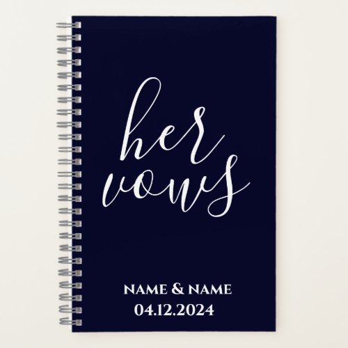 Personalized Her Vows Book