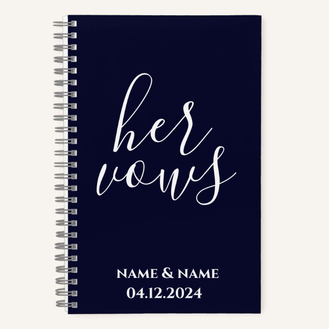 Personalized Her Vows Book (Front)