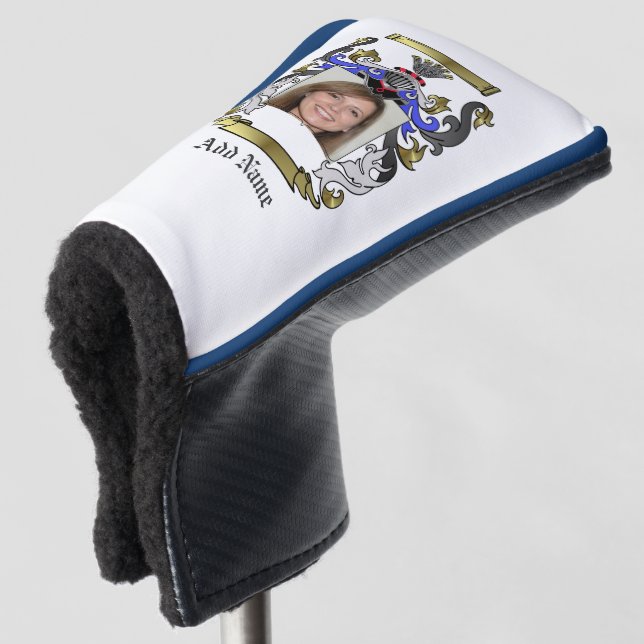 Personalized Heraldic Golf Putter Cover (3/4 Front)