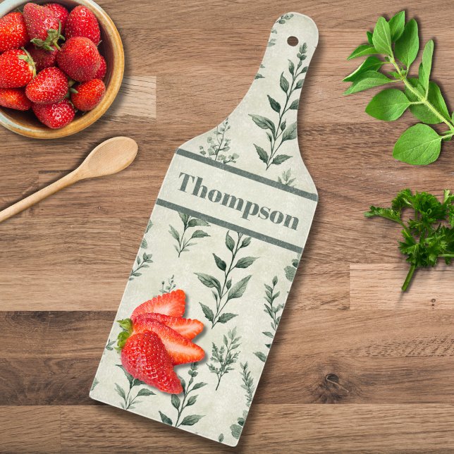 Personalized Herb Plant Pattern Cutting Board (Creator Uploaded)