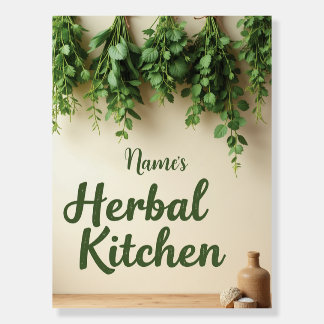 Personalized Herbal Kitchen Farmhouse Décor Foam Board