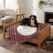 Personalized Heritage Plaid Pet Blanket Vintage