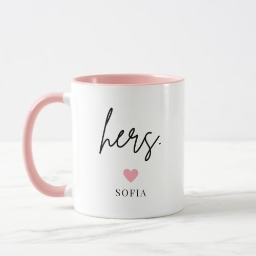 Personalized Hers  His New Couple Lovers Mug