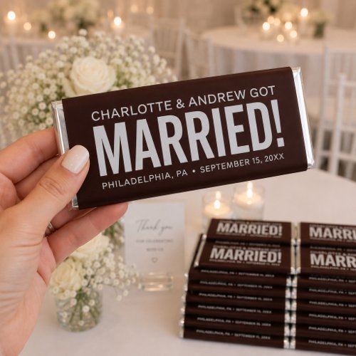 Personalized Hershey's Chocolate Bar Wedding Favor