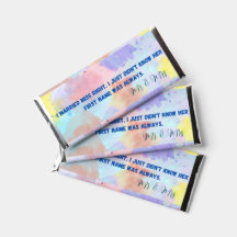 Personalized Hershey's Chocolate Bars