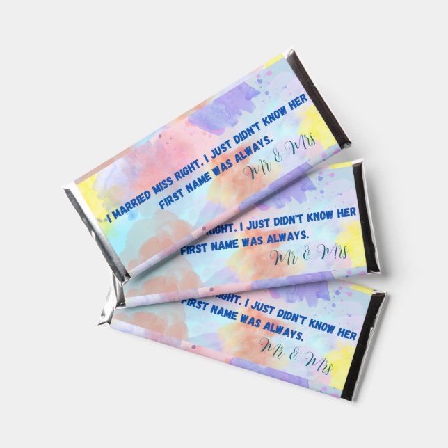 Personalized Hershey's Chocolate Bars (Front)