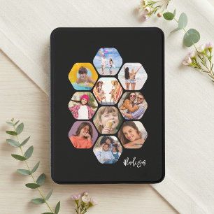 Personalized Hexagon Family Photo Collage Kindle Cover