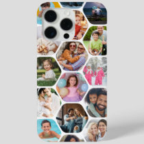 Personalized Hexagon Photo Collage Gift iPhone 15 Pro Max Case