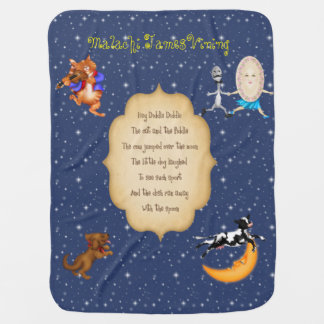 Personalized Hey Diddle, Diddle Baby Blanket