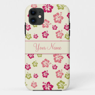 Personalized Hibiscus Flower Pattern  Case