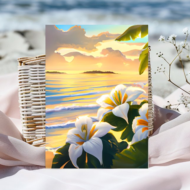Personalized Hibiscus Tropical Birthday Card (Creator Uploaded)