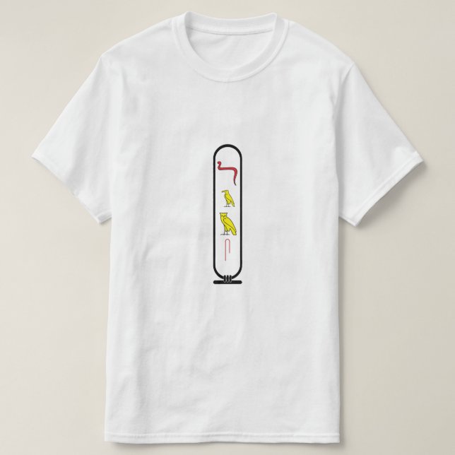 Personalized Hieroglyphic T-Shirt - "Jams" (Design Front)